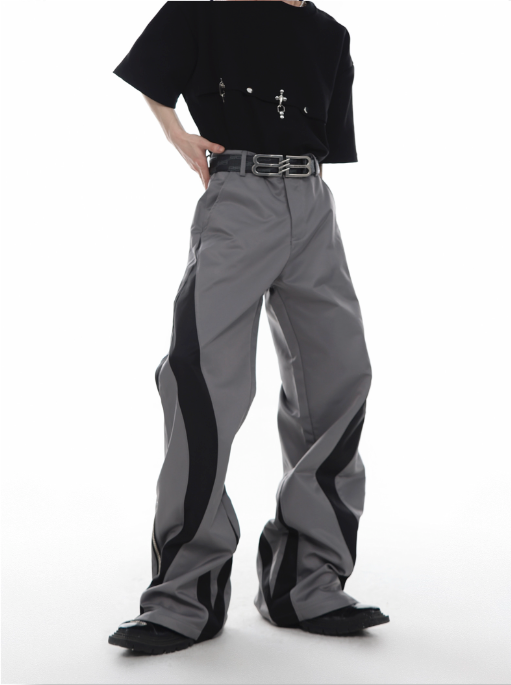 split zipper waist charging pants  US2007