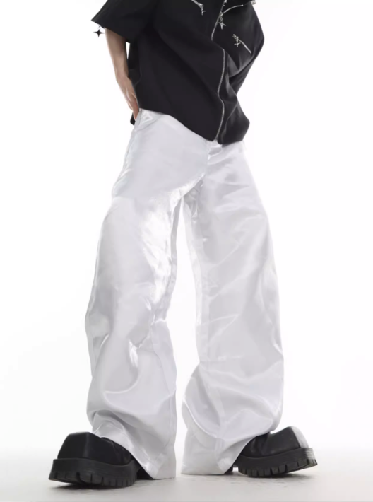 light sense drape trousers loose trousers straight  US2036