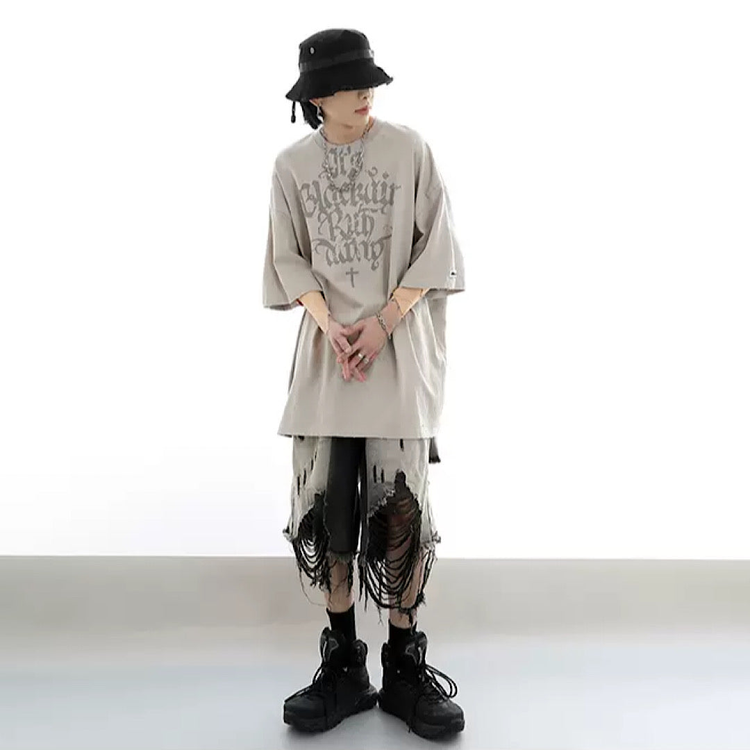 high damage half pants  US1321