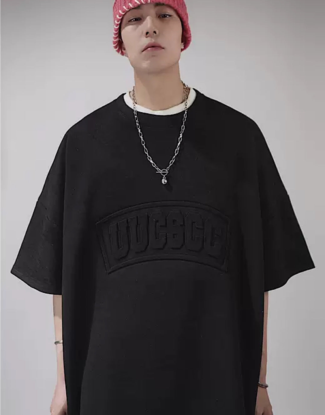 【UUCSCC】Back initials ard T-shirt  US0007