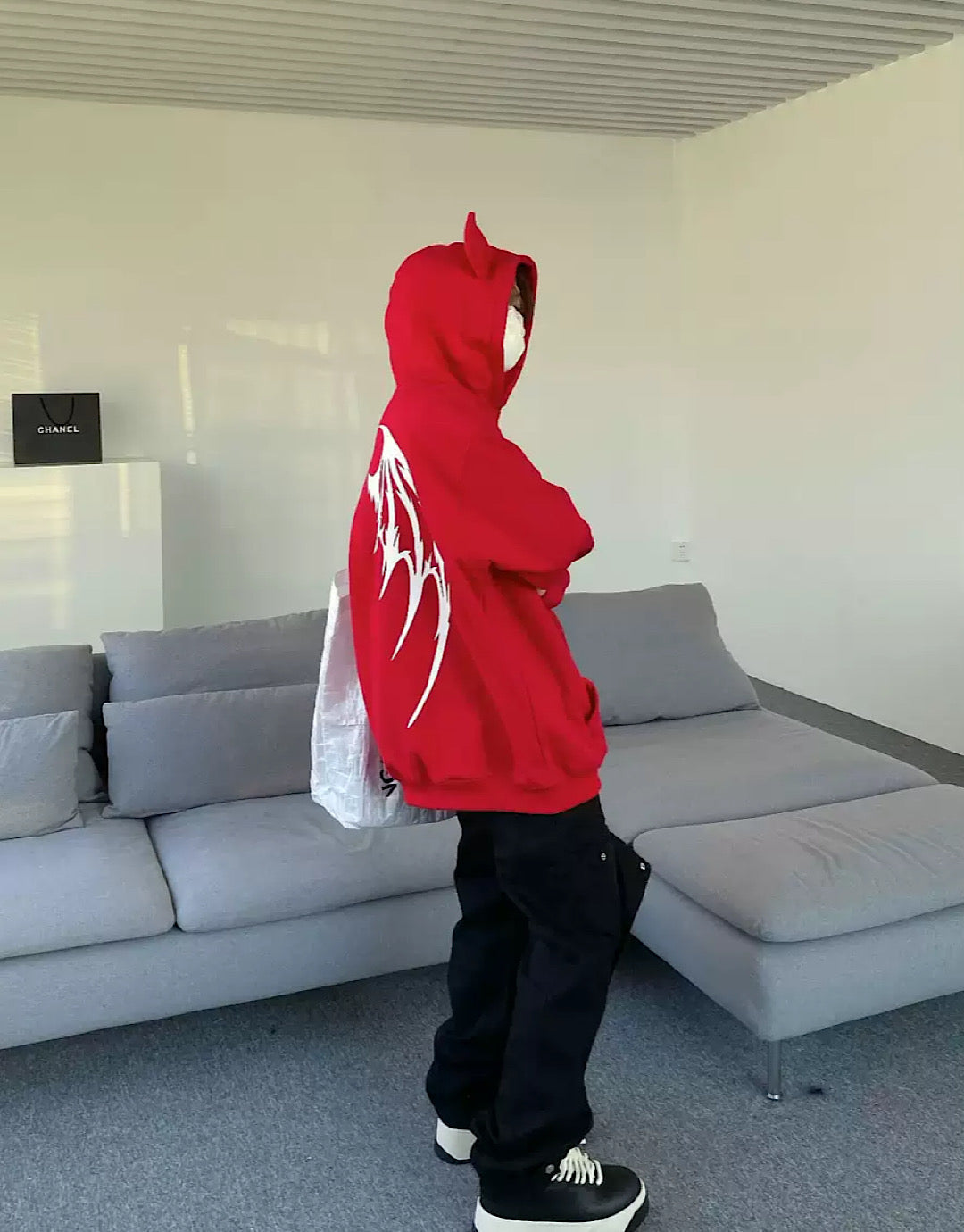 devil Zip fallenangel hoodie  US1879