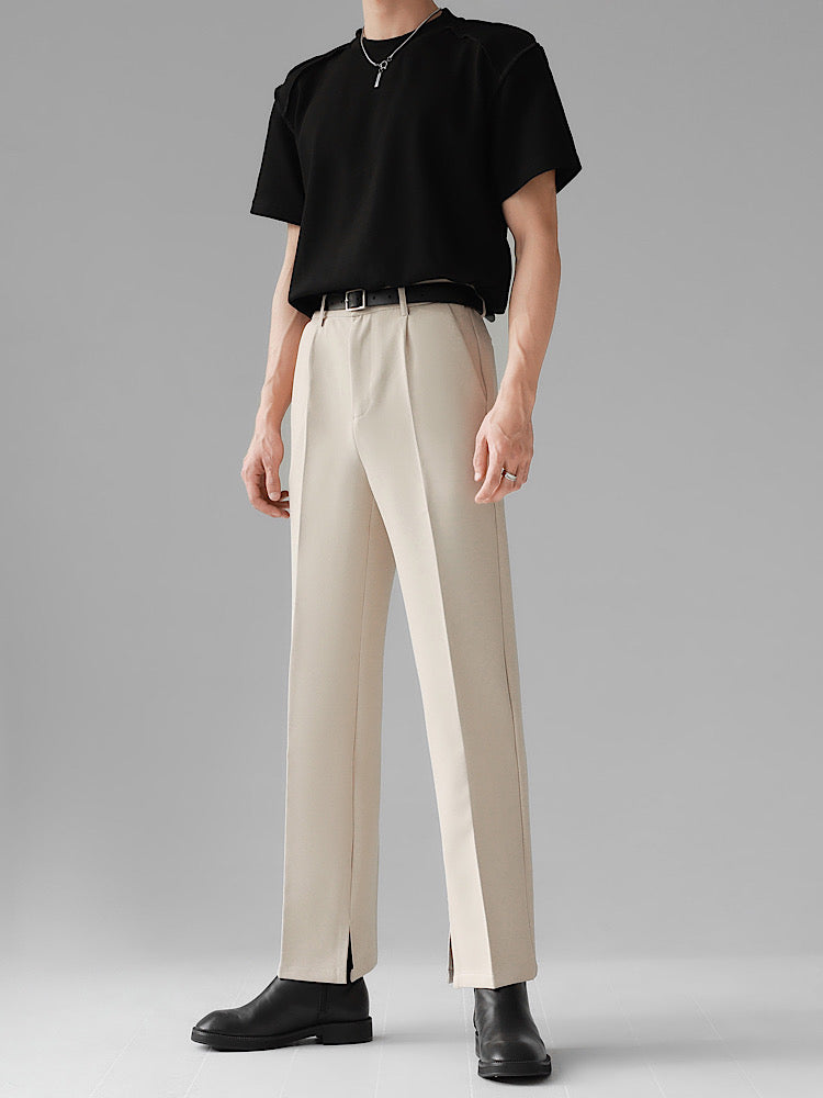 long-tailed straight line pants  US1132