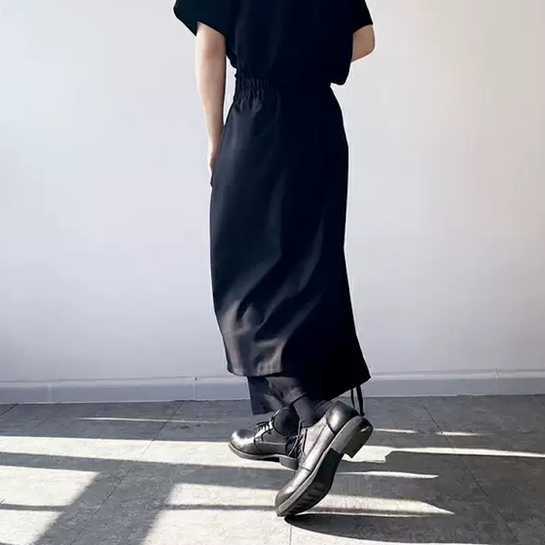 straight high waist wide pants  US1600