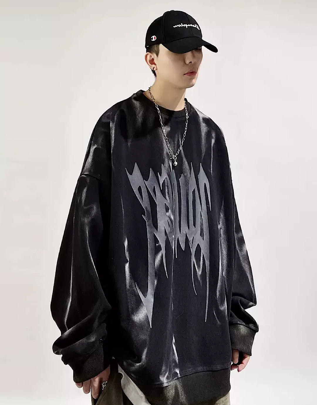 【UUCSCC】Velvet Galdorant Bleached Sweatshirt  US0019