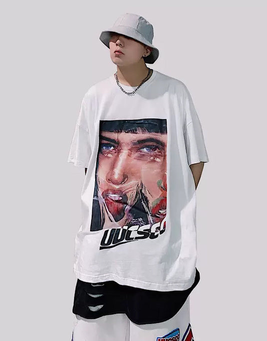 【UUCSCC】Other Initialraid Over T-shirt  US0009