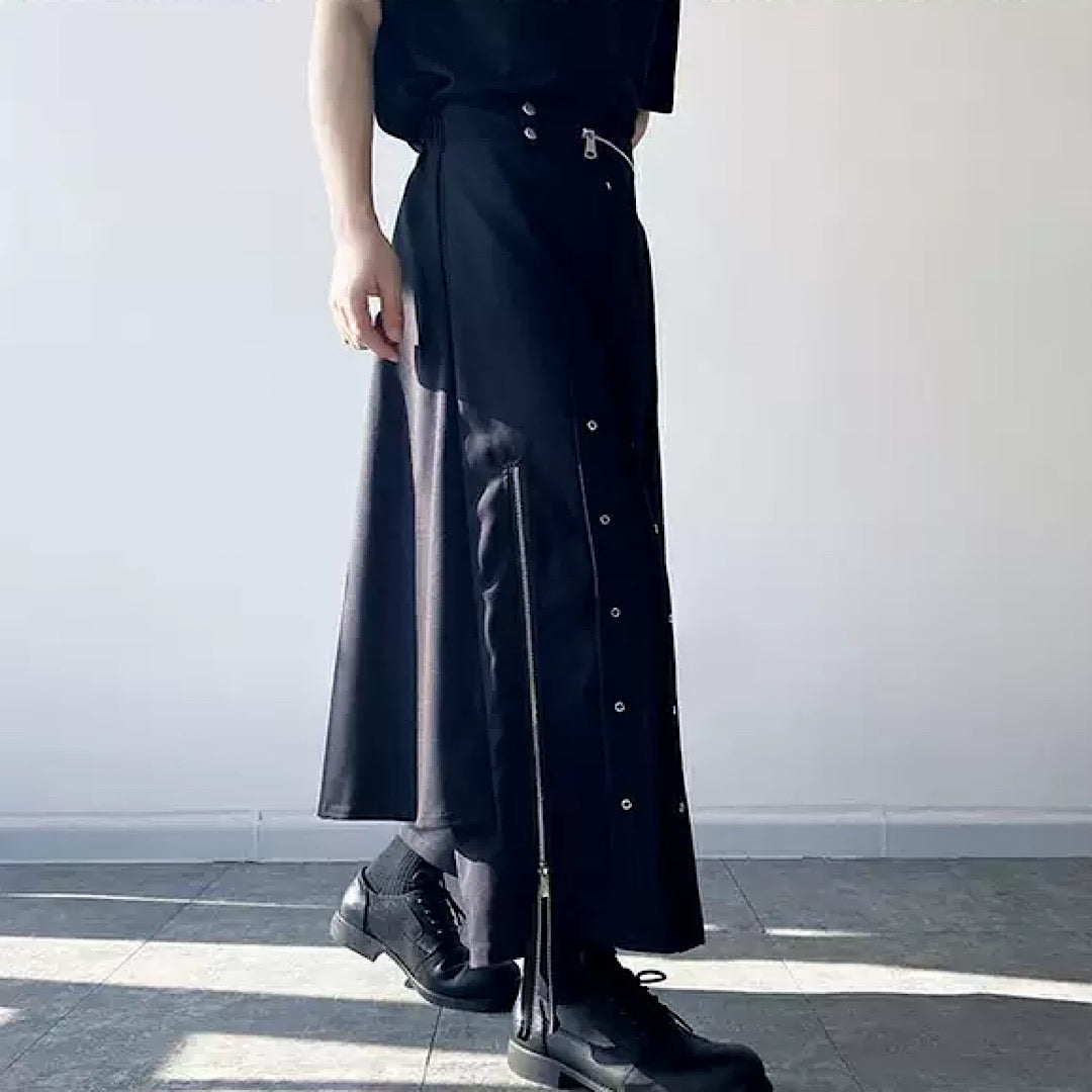 straight high waist wide pants  US1600