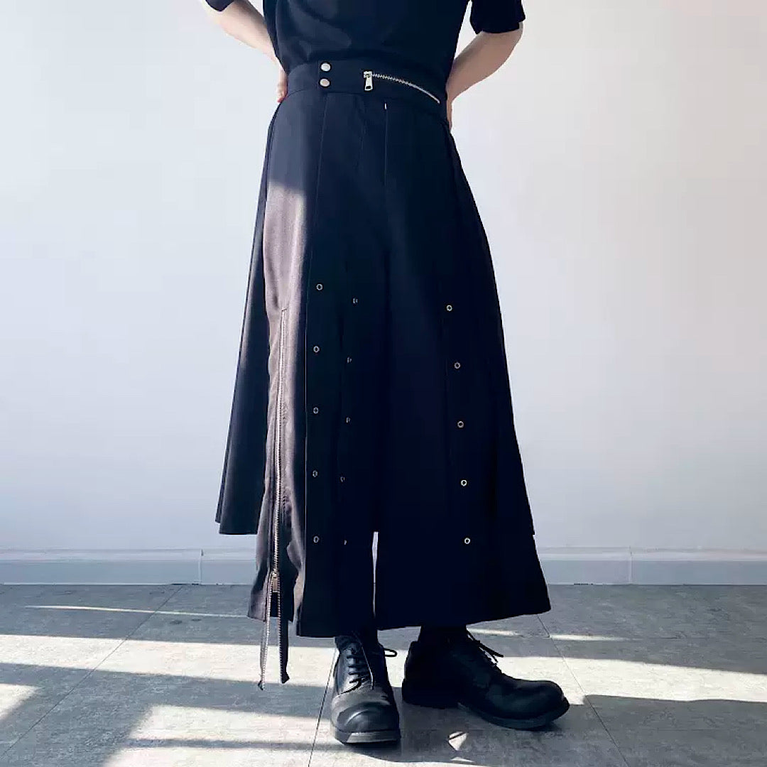 straight high waist wide pants  US1600