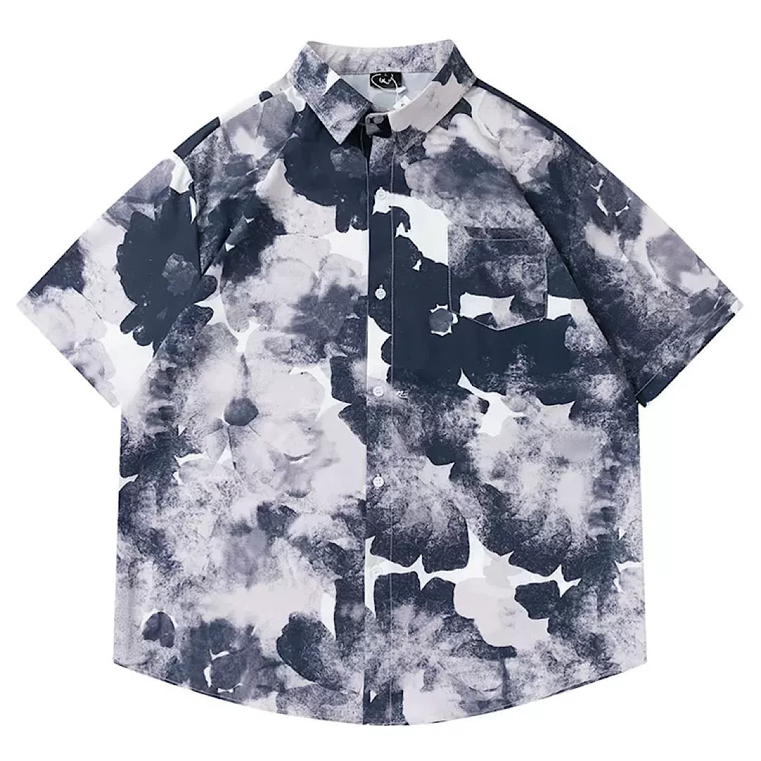 retro floral shirt  US1191