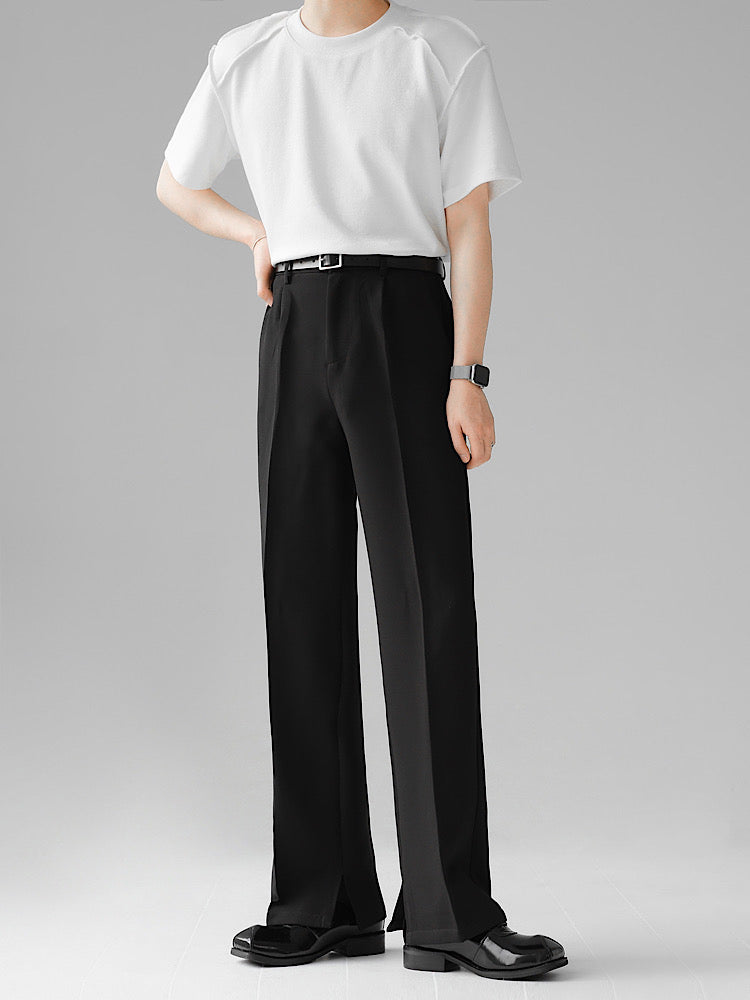 long-tailed straight line pants  US1132