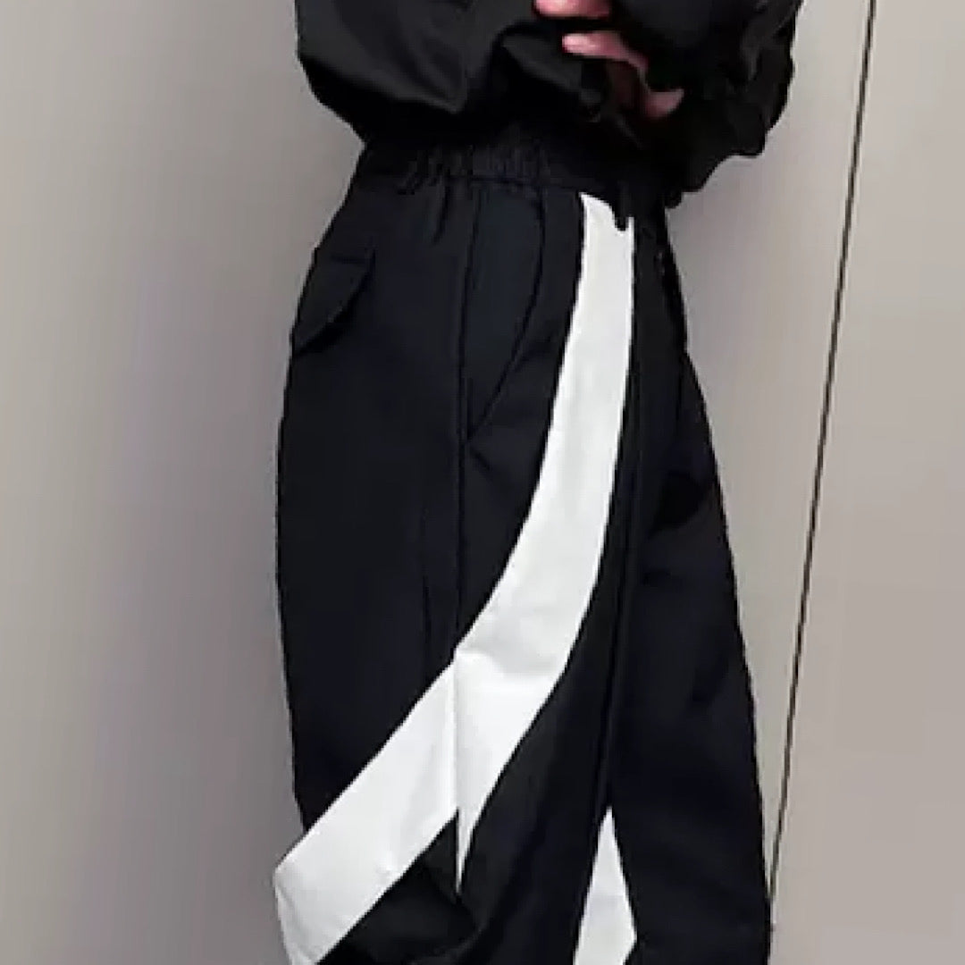 monochrome line pants  US1411