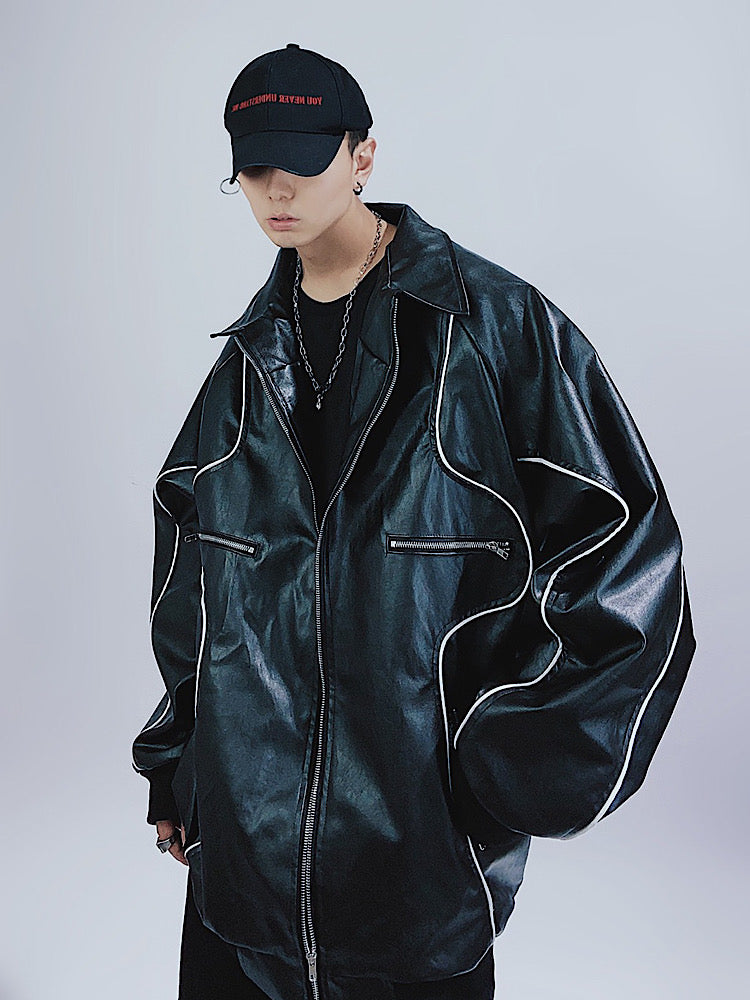 【UUCSCC】Over Blouson Yanglaser Jacket  US0015