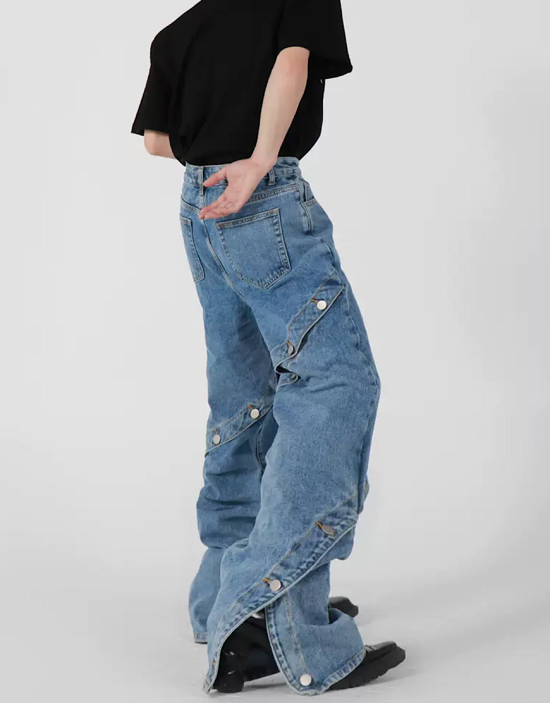 handmade denim pants  US1837