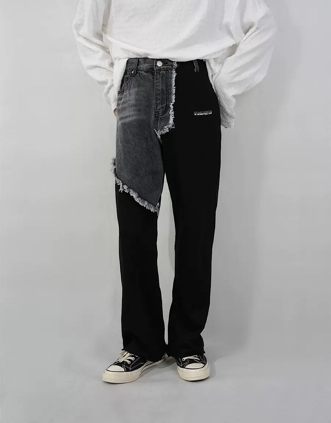 denim attachment pants  US1996