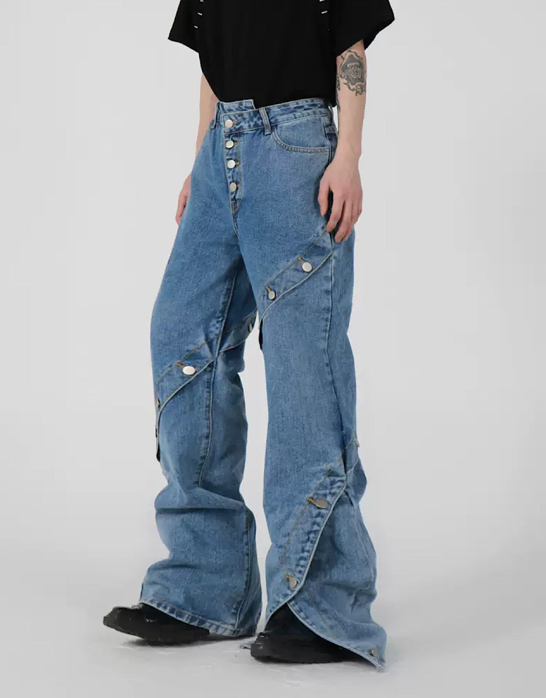 handmade denim pants  US1837