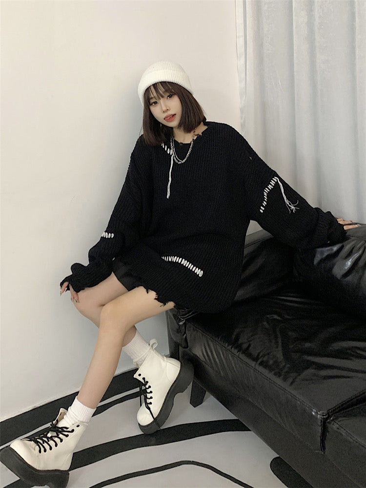 gardora damaged sweater  US1597