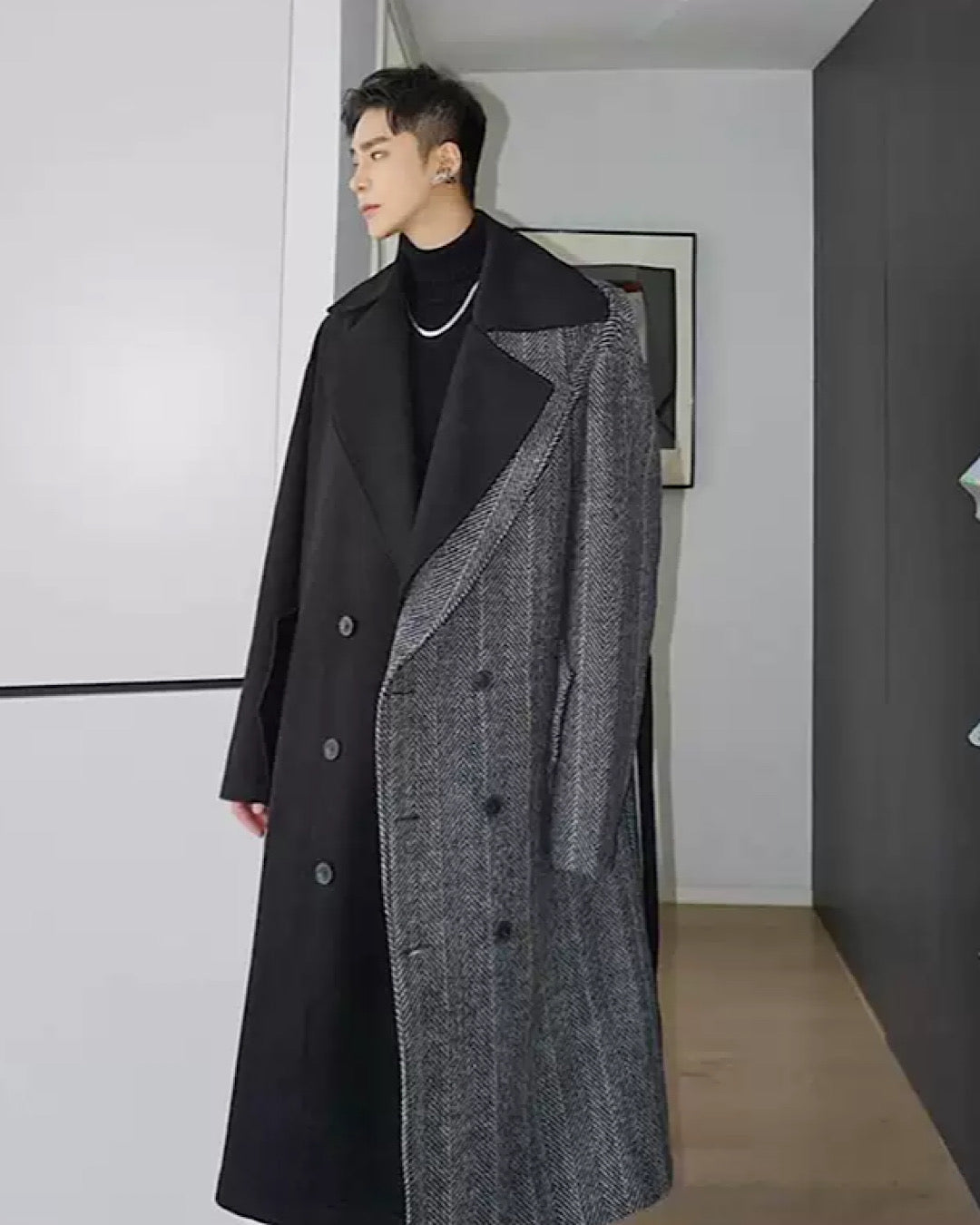 thickened woolen coat  US1021