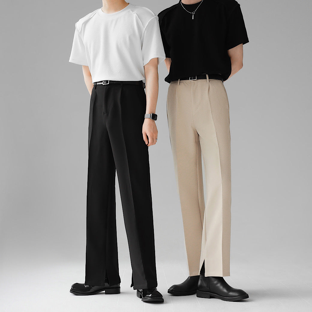 long-tailed straight line pants  US1132