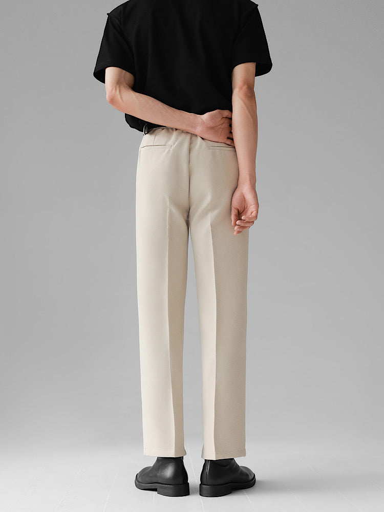 long-tailed straight line pants  US1132