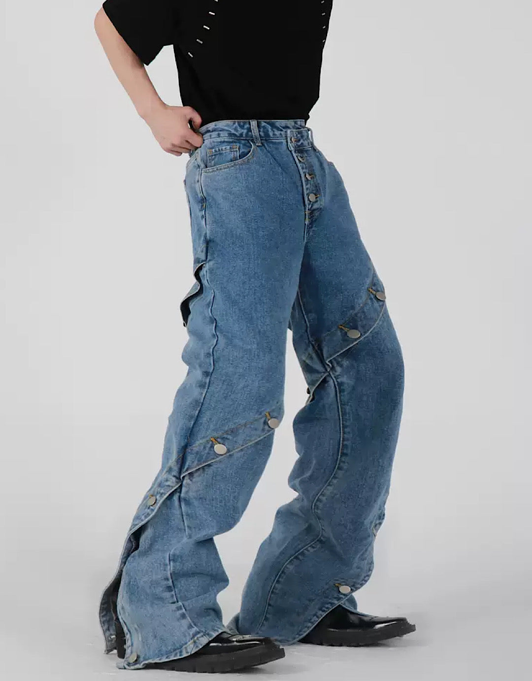 handmade denim pants  US1837