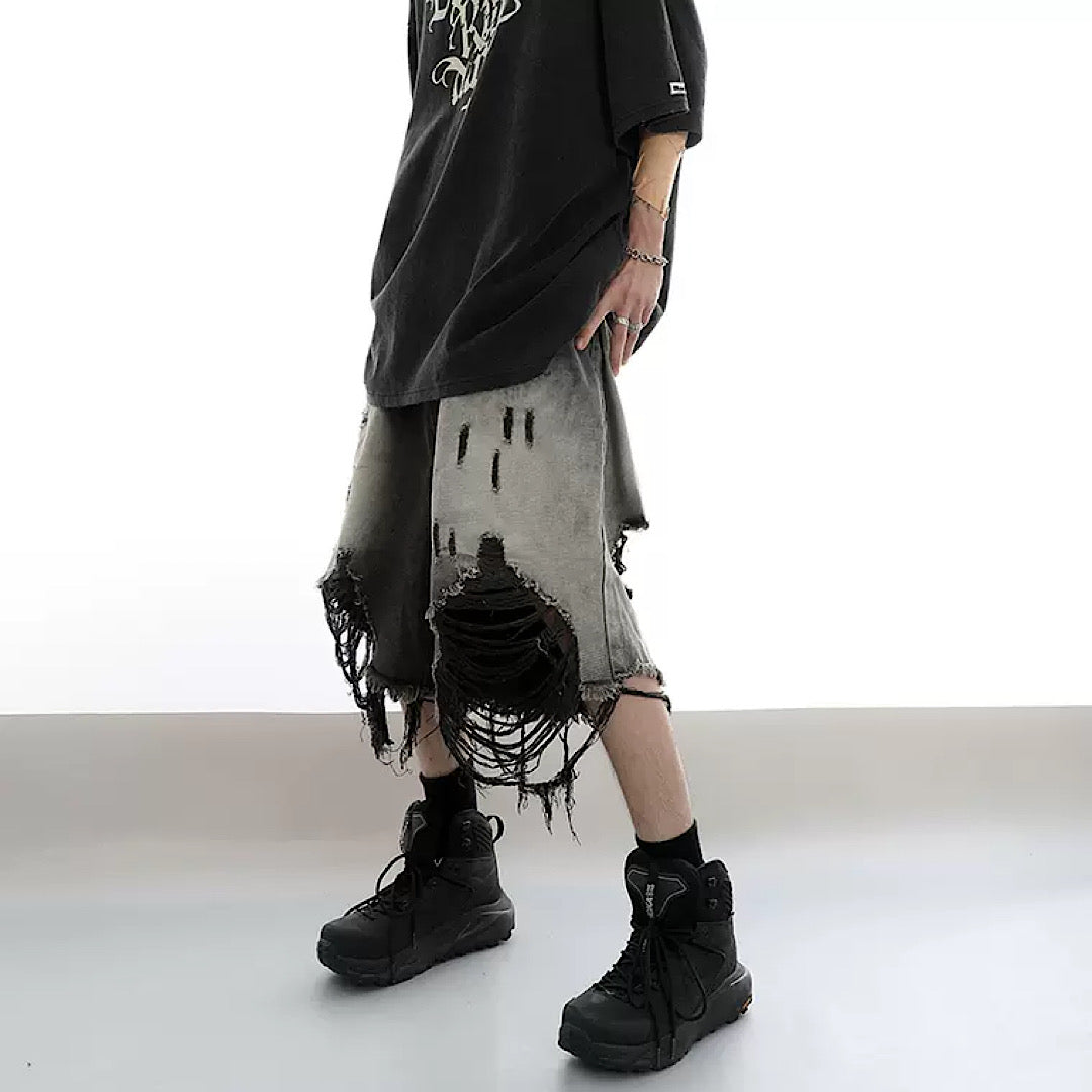 high damage half pants  US1321