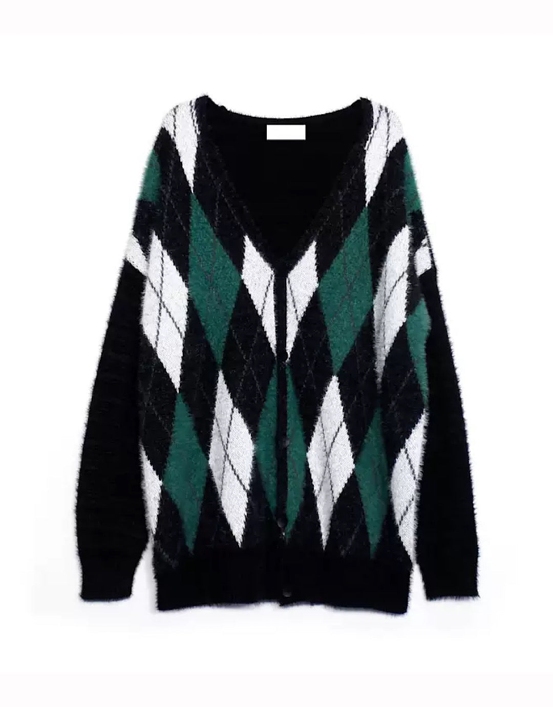 rhombus green cardigan US1493