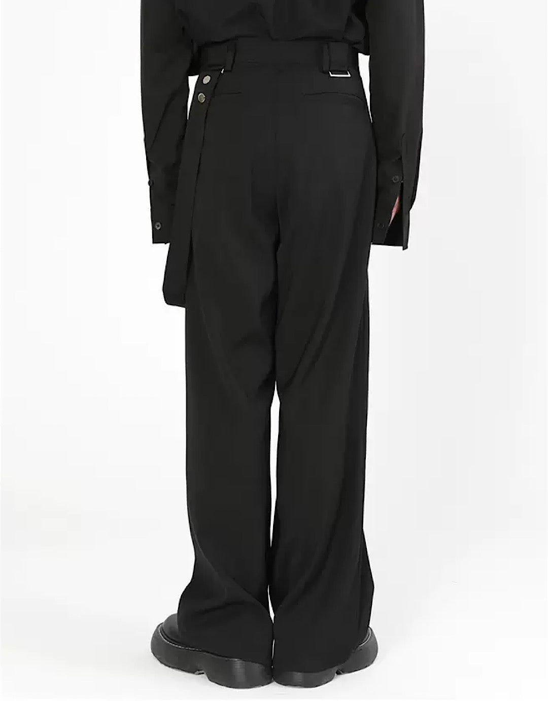 belted slacks pants  US1793