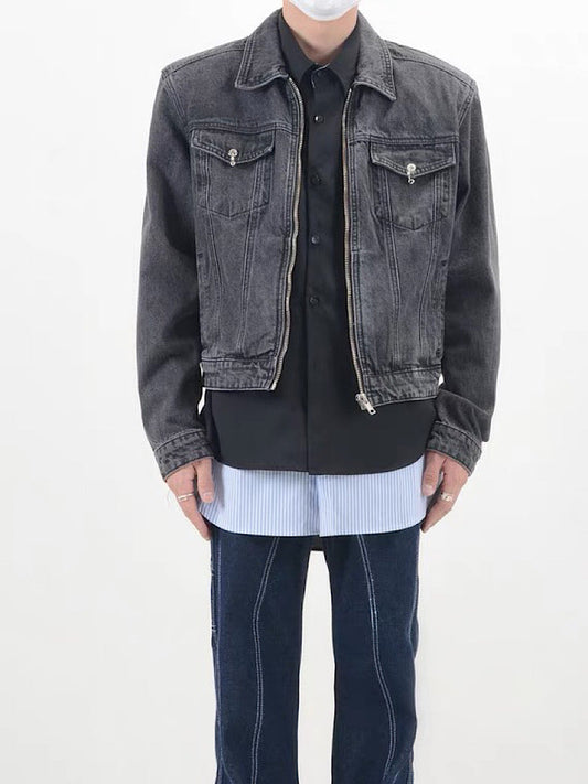 half length denim jacket  US2000