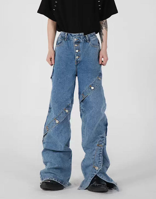 handmade denim pants  US1837