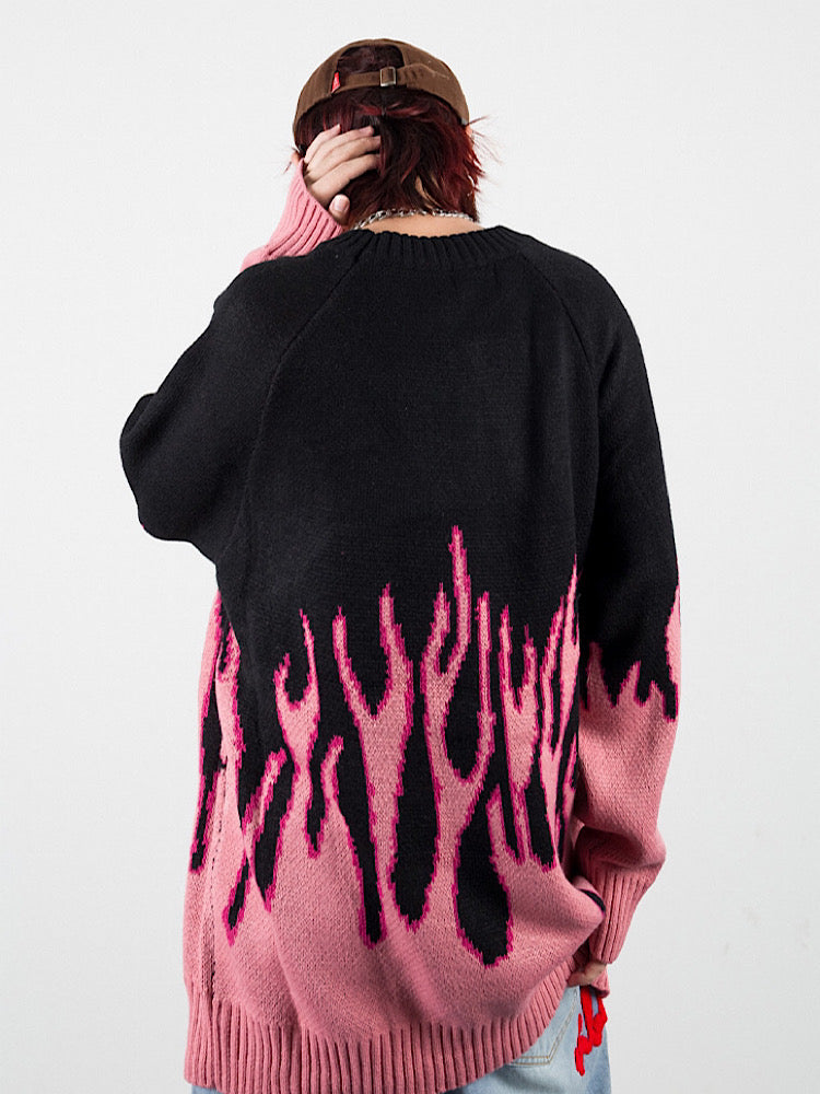 fire flame knit  US1209