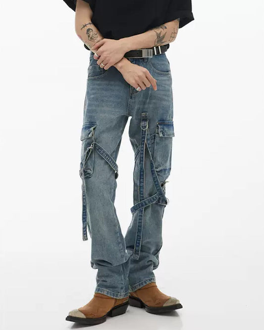 belt attachment cargo jeans  US1447