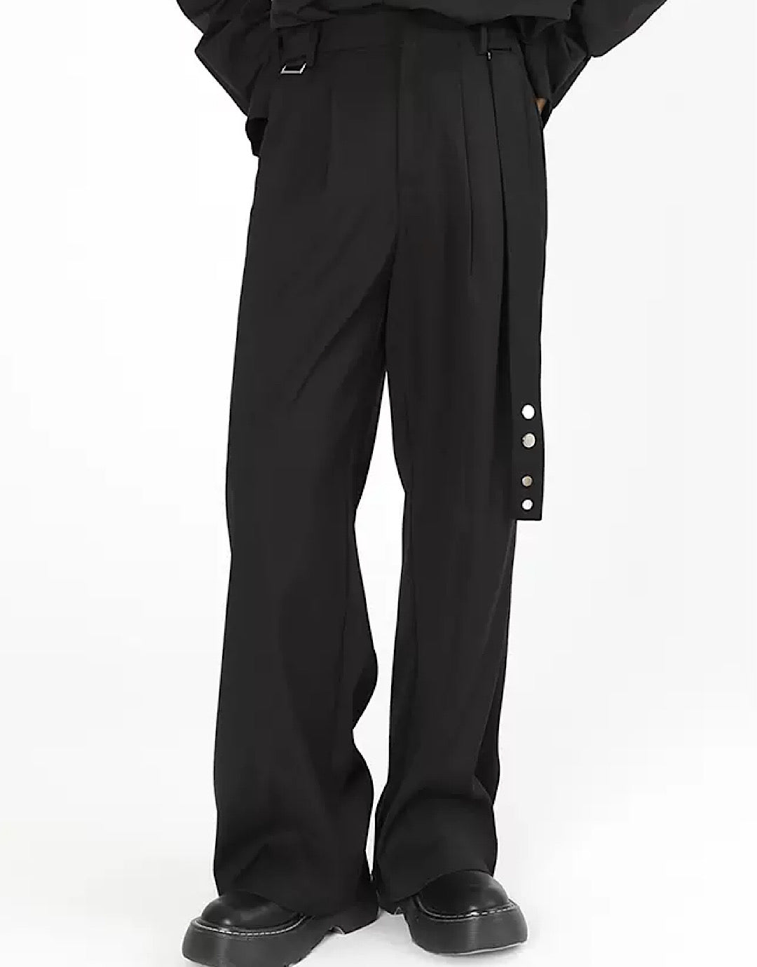 belted slacks pants  US1793