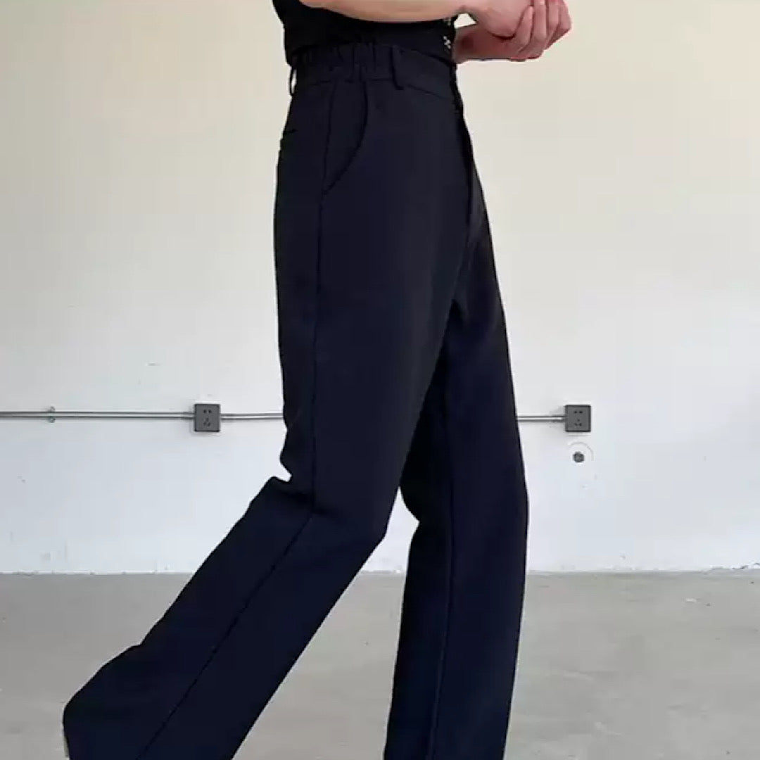 simple straight pants  US1247