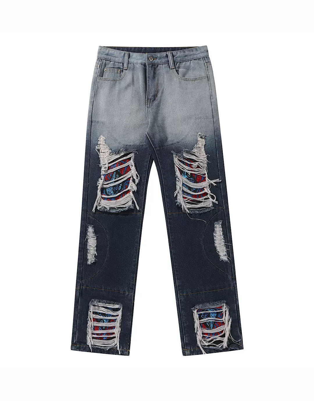 high damage acker denim  US1752