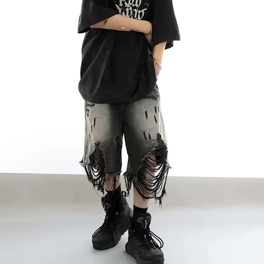 high damage half pants  US1321