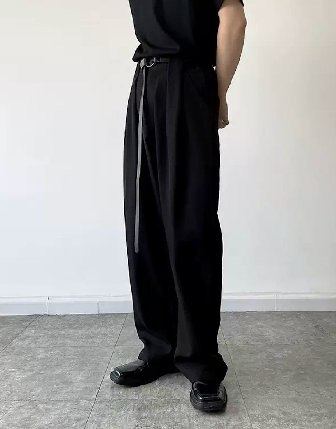 rope silhouette pants  US1964