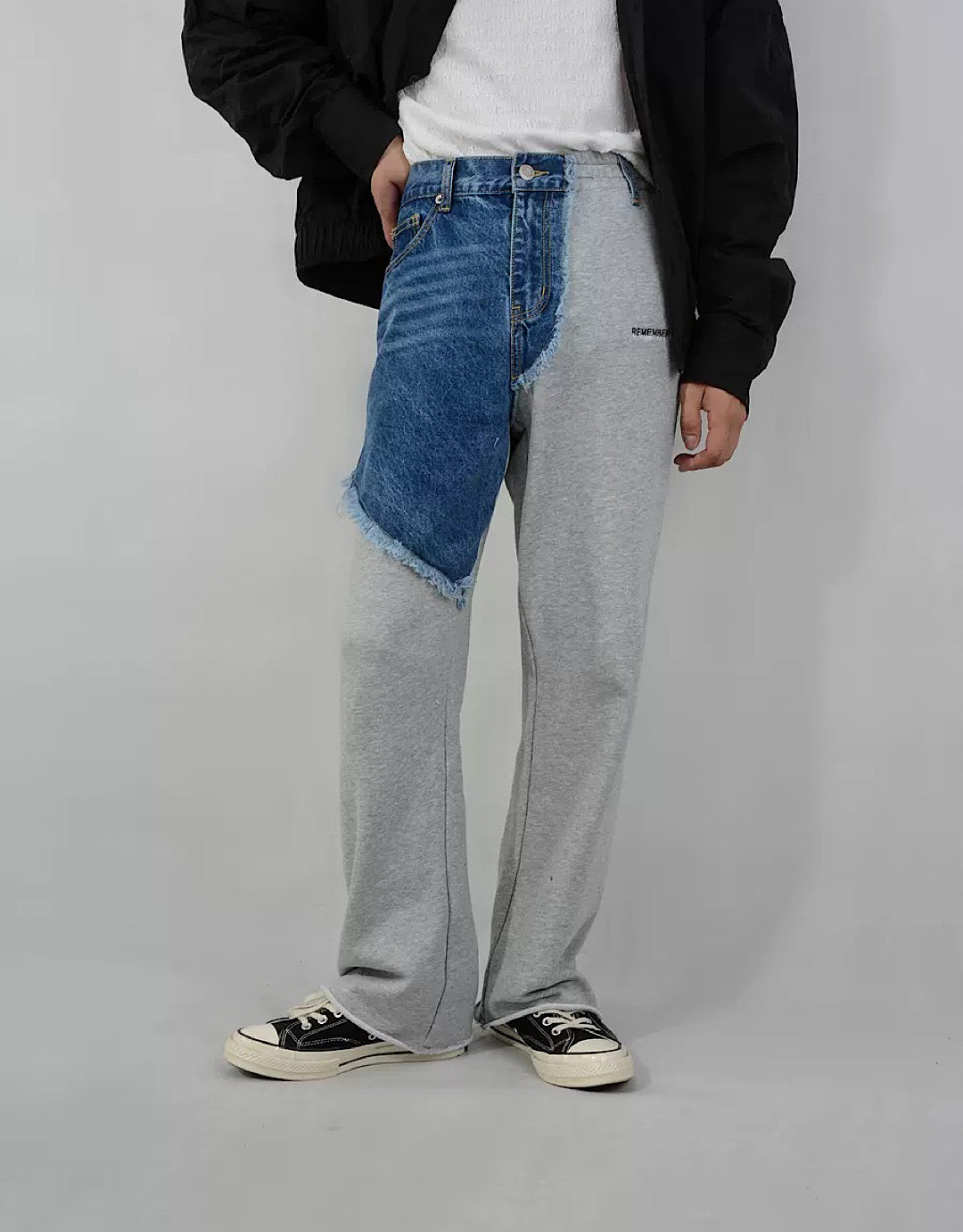 denim attachment pants  US1996