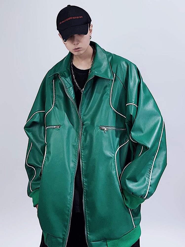 【UUCSCC】Over Blouson Yanglaser Jacket  US0015