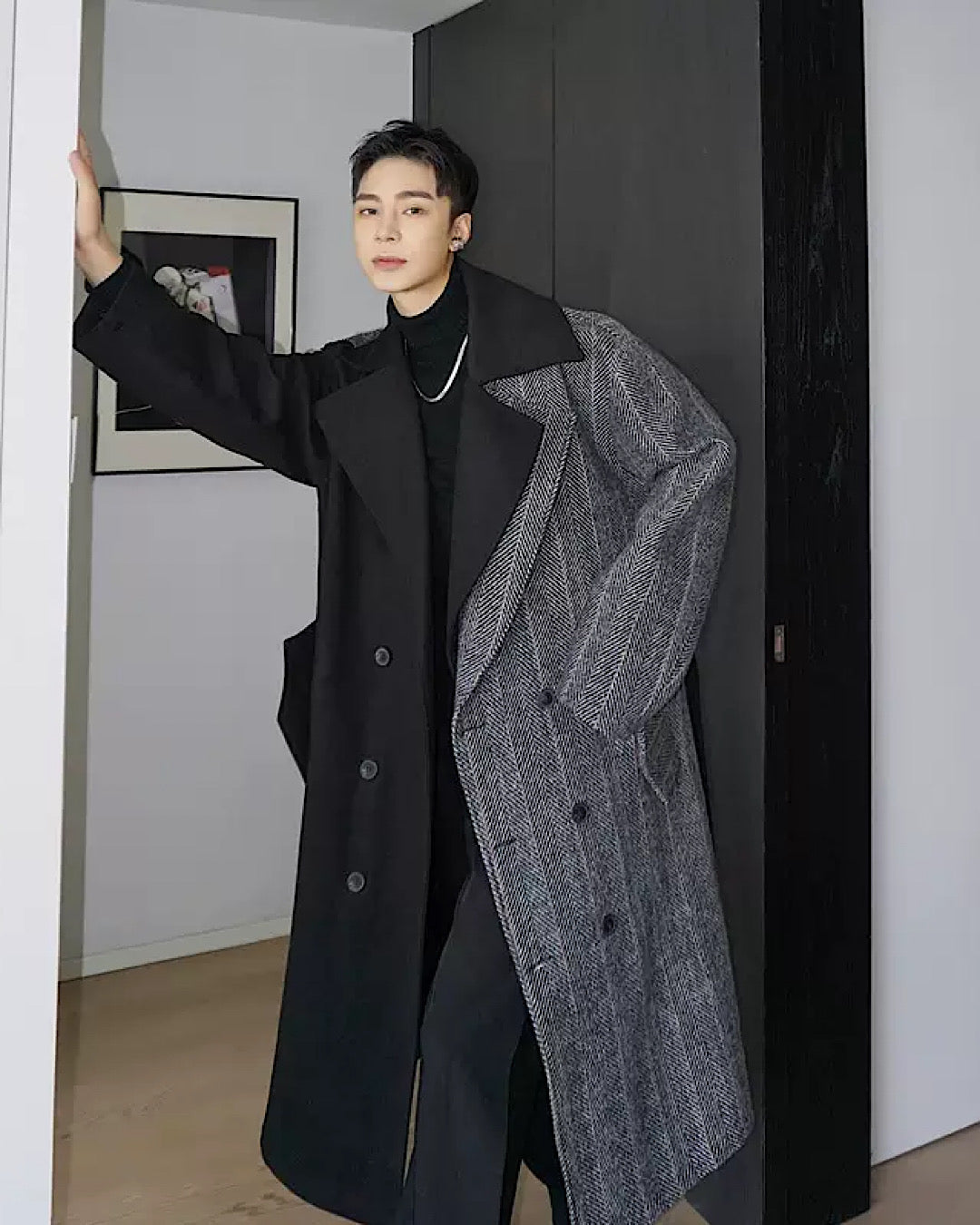 thickened woolen coat  US1021