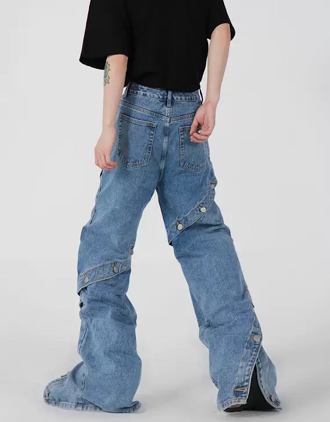 handmade denim pants  US1837