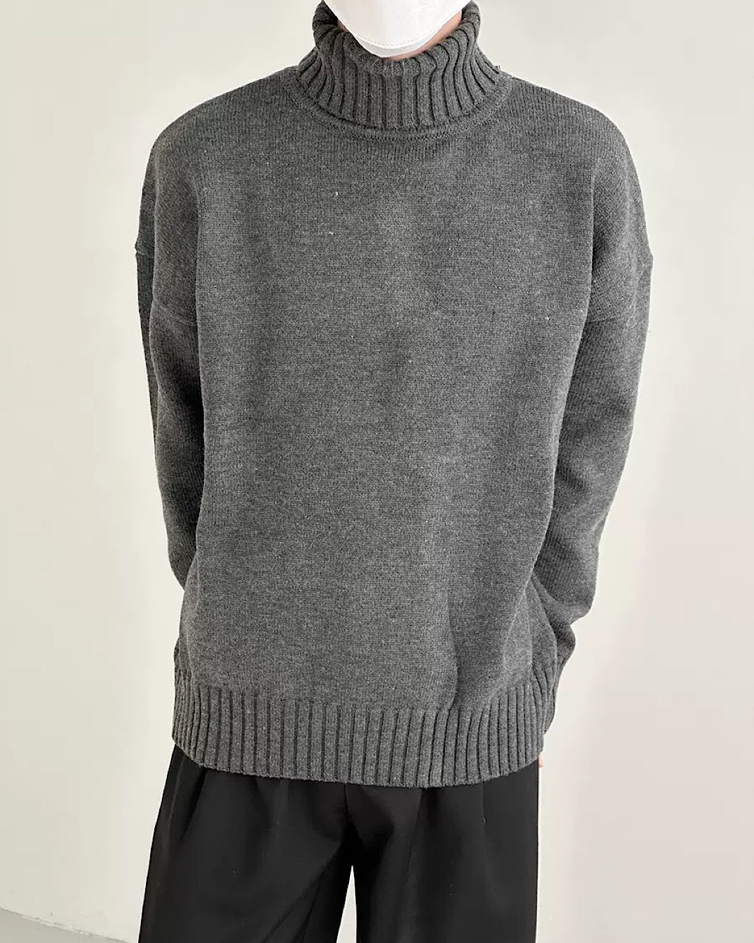 simple high neck sweater  US1730