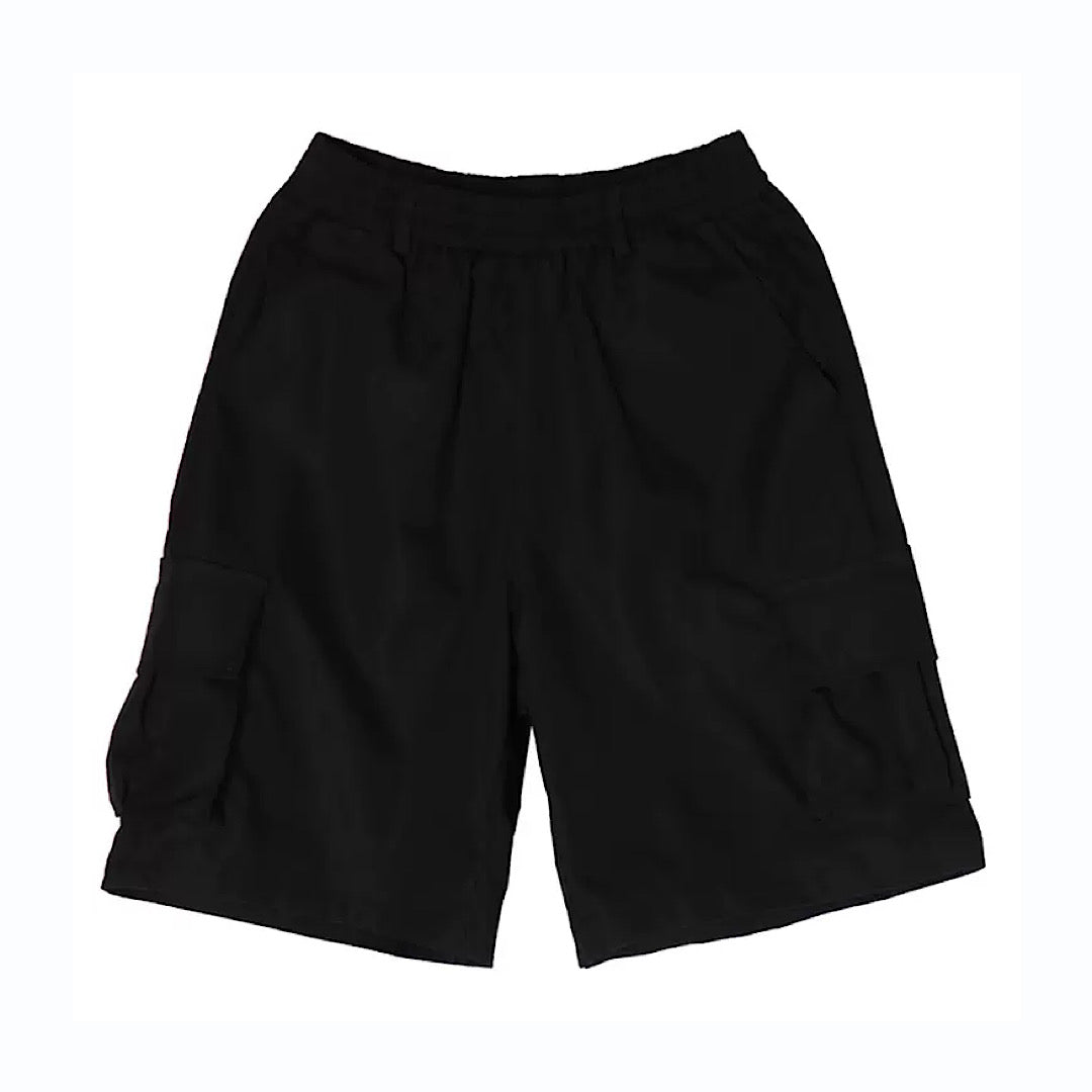 cargo men black short pants  US1073