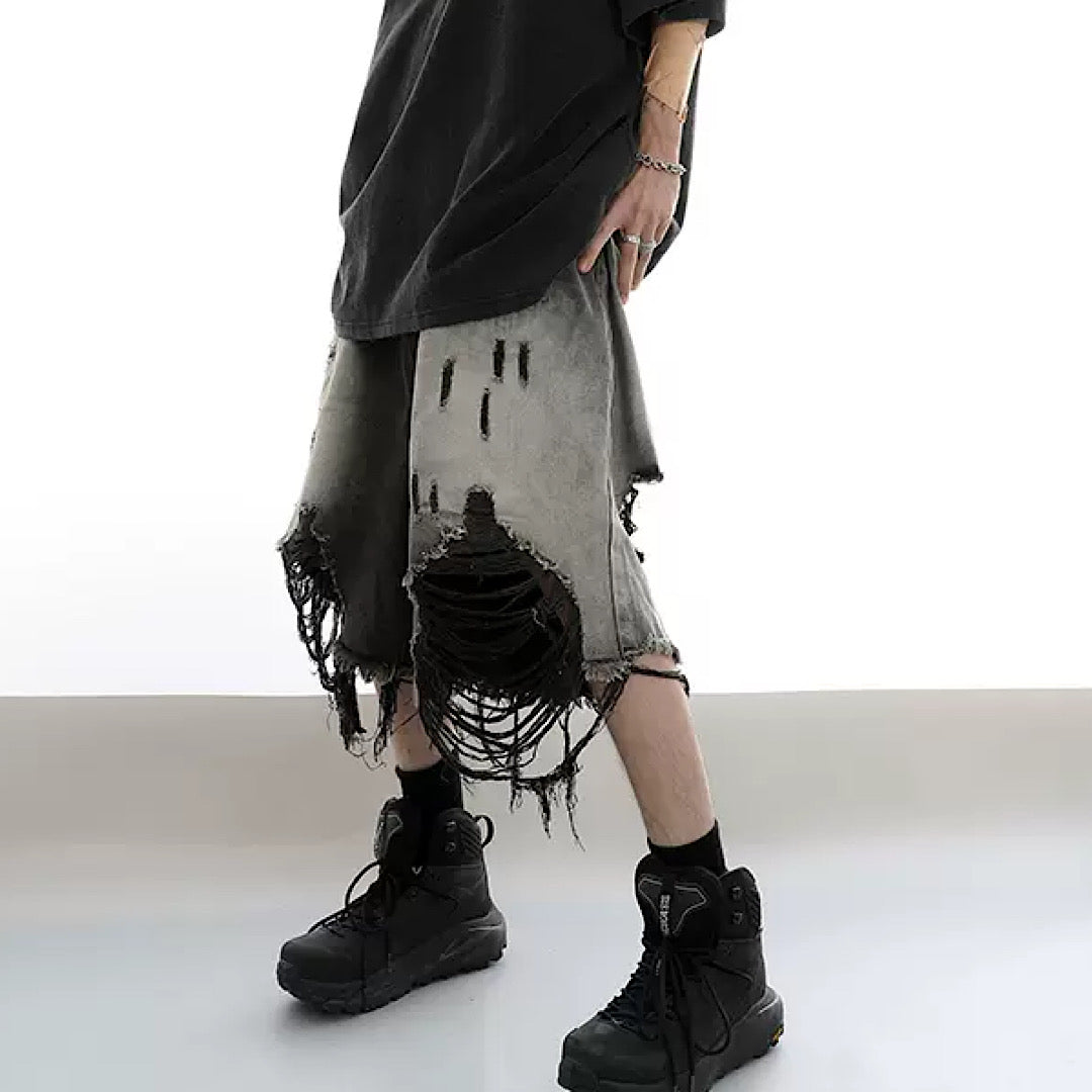 high damage half pants  US1321