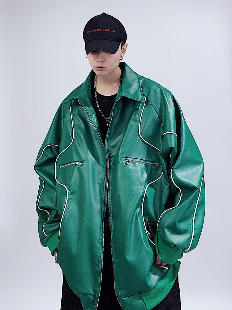 【UUCSCC】Over Blouson Yanglaser Jacket  US0015