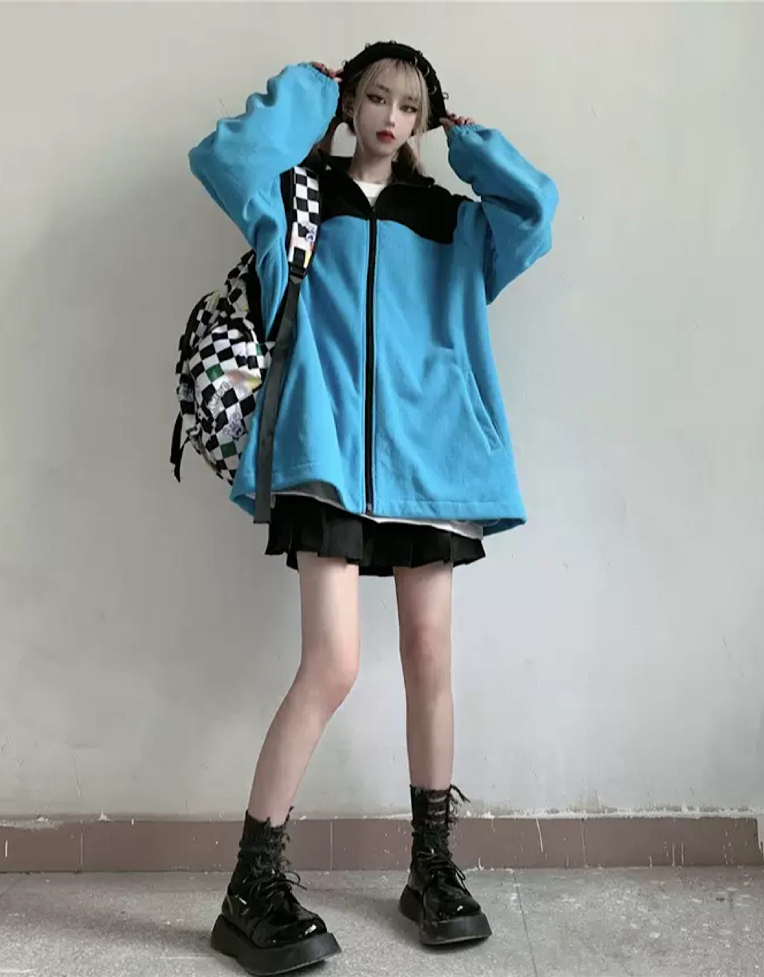 two-tone color jacket  US1218