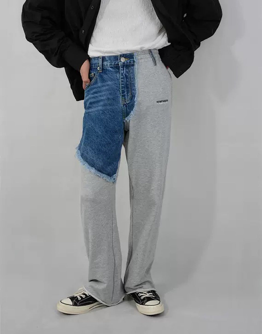 denim attachment pants  US1996