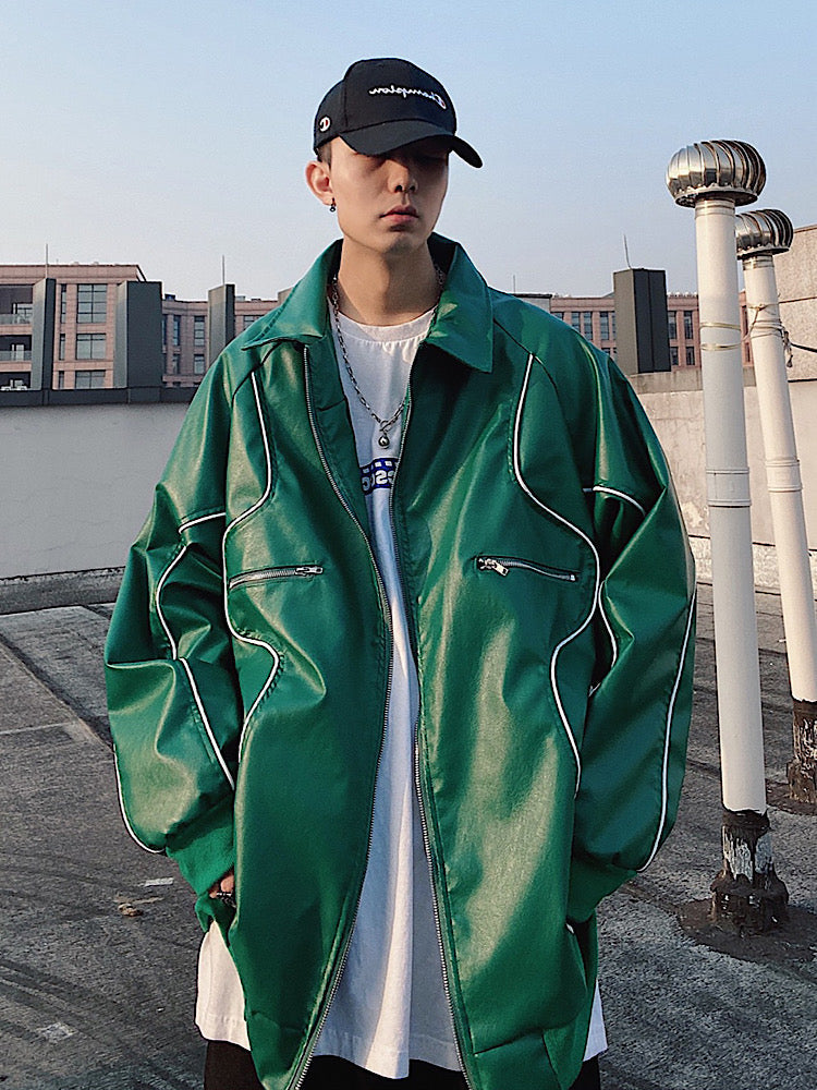 【UUCSCC】Over Blouson Yanglaser Jacket  US0015