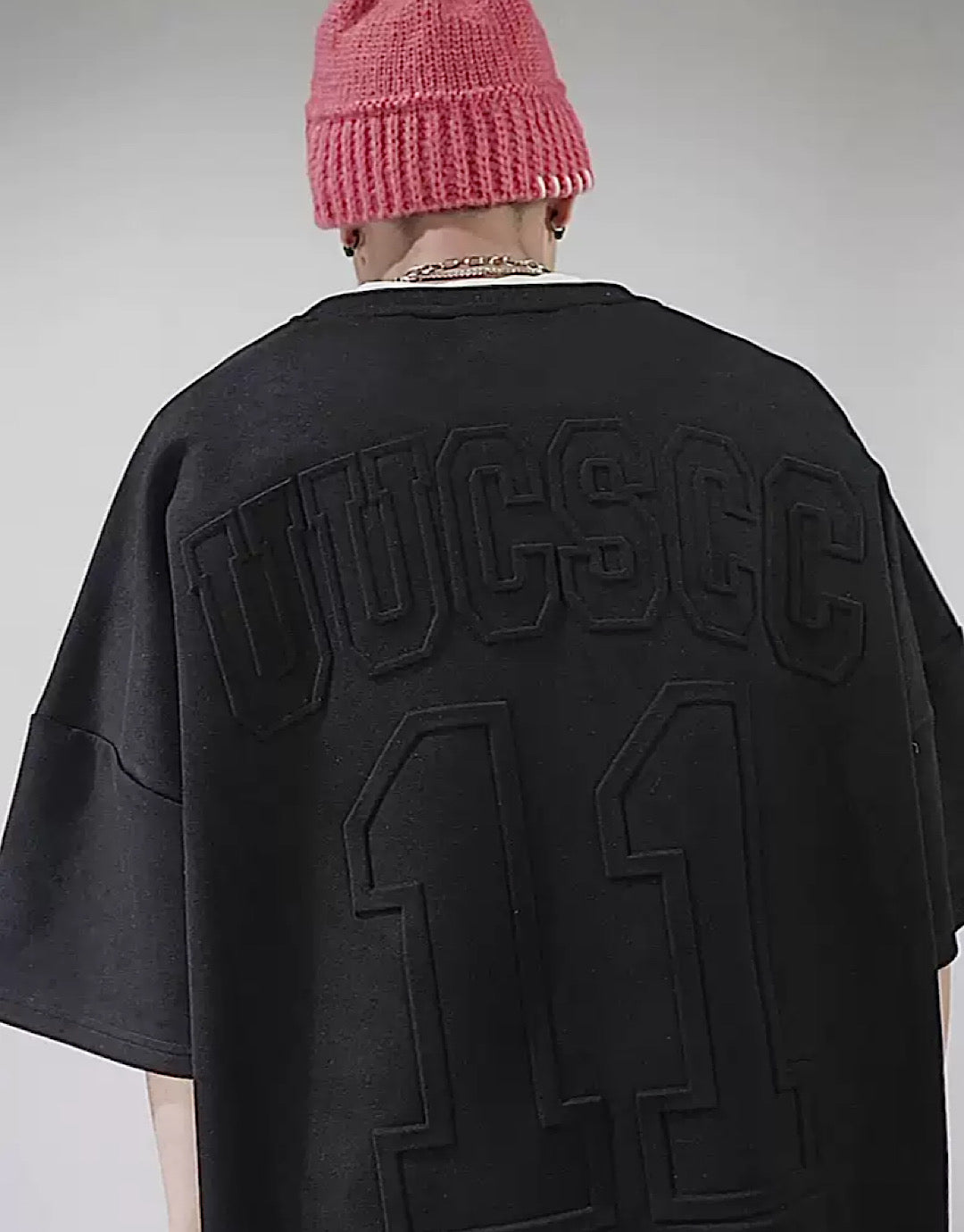 【UUCSCC】Back initials ard T-shirt  US0007