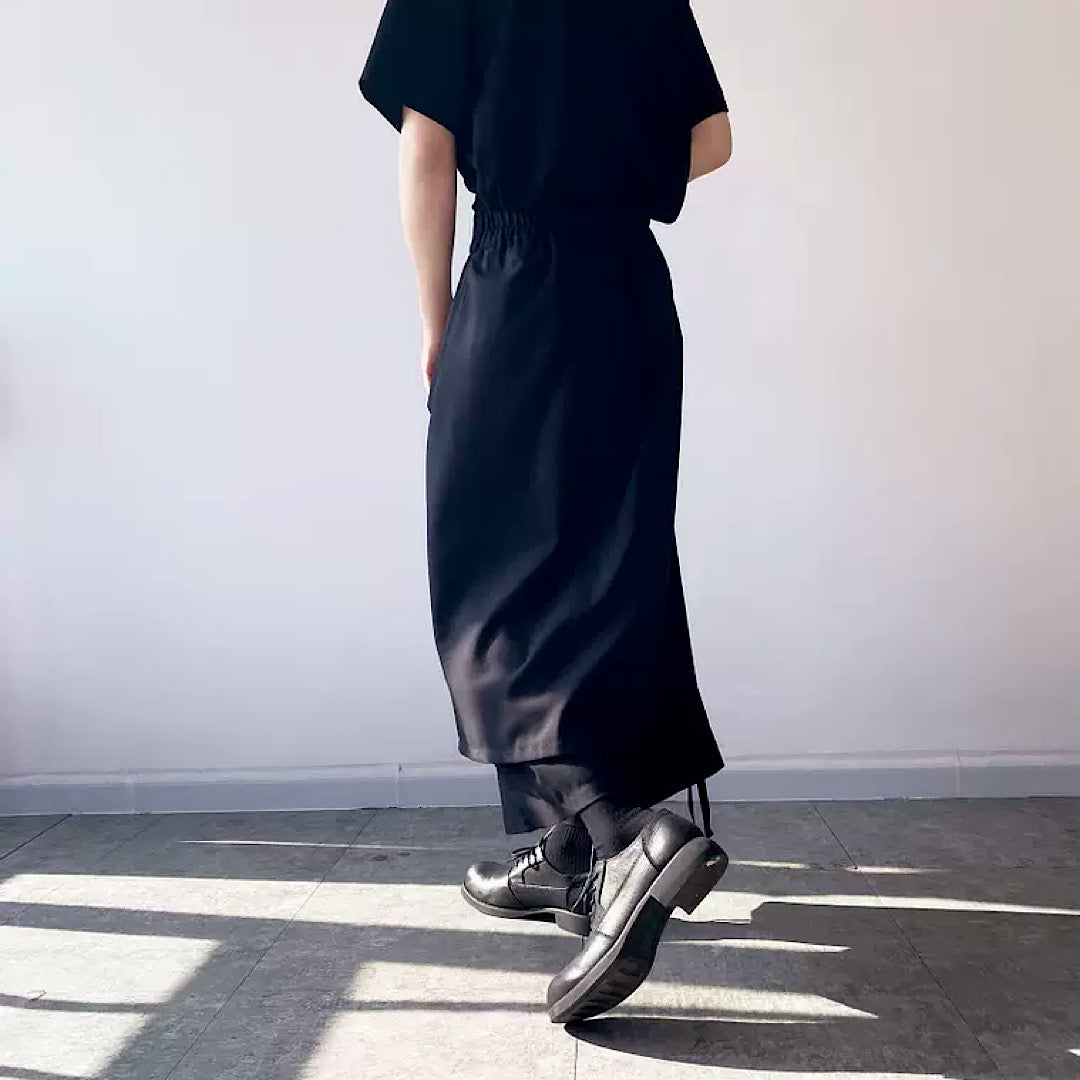 straight high waist wide pants  US1600