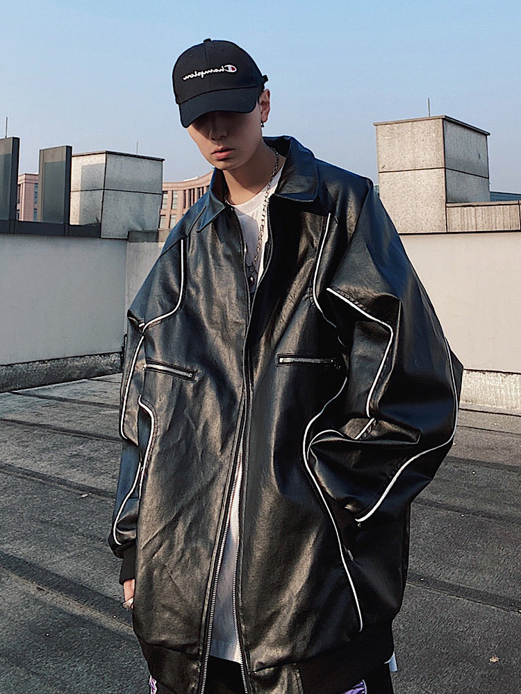 【UUCSCC】Over Blouson Yanglaser Jacket  US0015