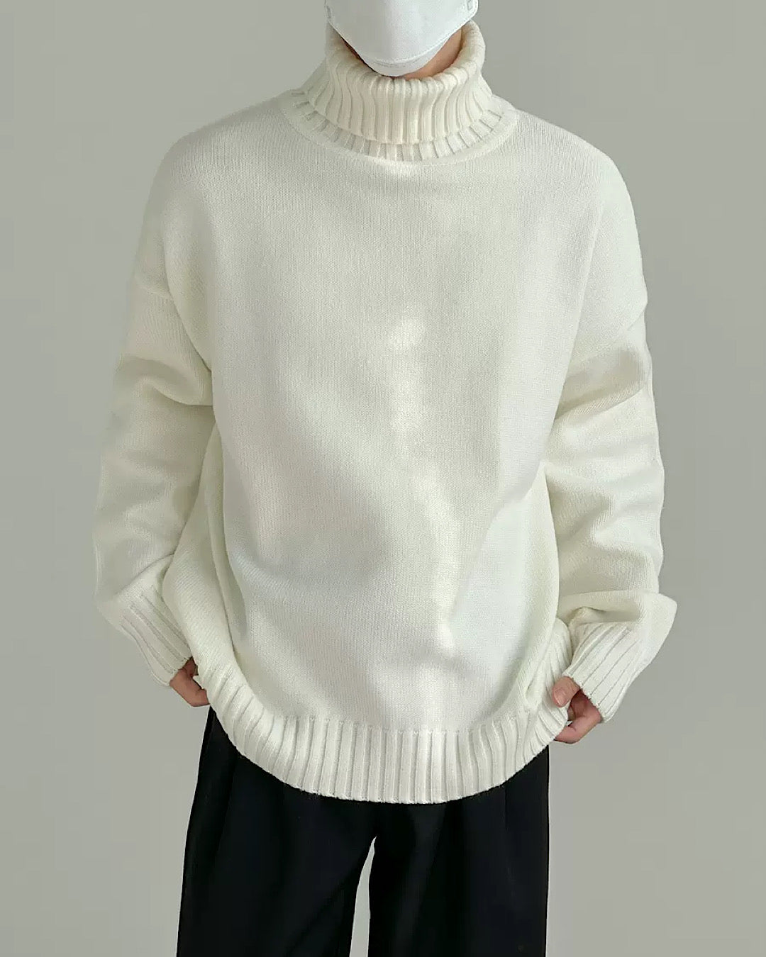 simple high neck sweater  US1730